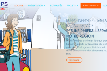 Extrait du nouveau site internet de l'URPS Infirmiers Libéraux de Bretagne